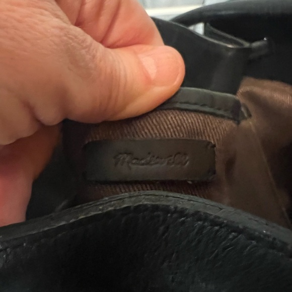 Madewell Black Leather Lafayette Bucket Shoulder Bag Pristine Condition - Picture 10 of 16